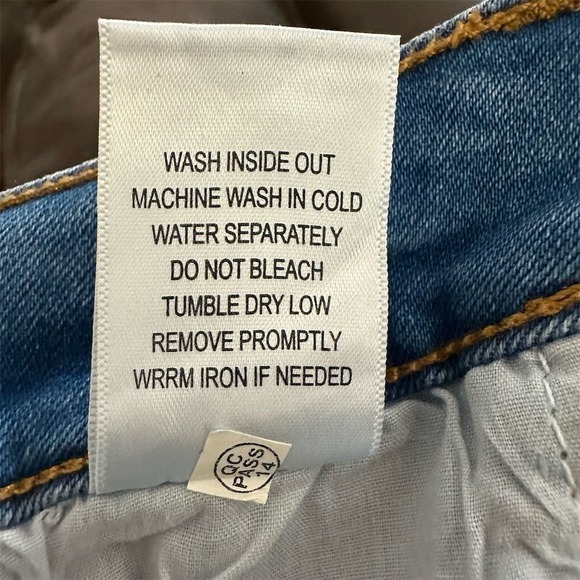 Highway Jeans Women's Size‎ 13 Distressed High-Rise Ankle Ties Jeans Blue - Picture 6 of 10